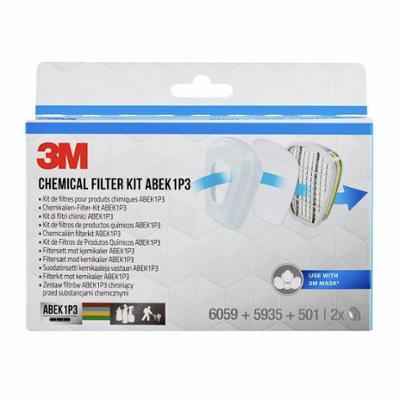 Cartouches ABEK1P3 pré-assemblées lot de 2 pour masque de protection respiratoire