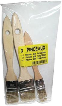 Lot de 3 Pinceaux Plats