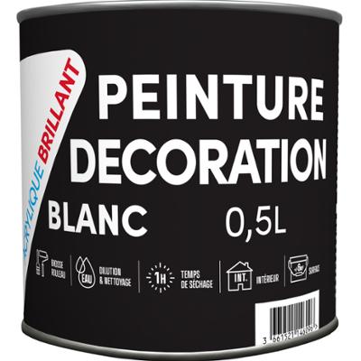 Peinture Décoration Acrylique Brillant Blanc