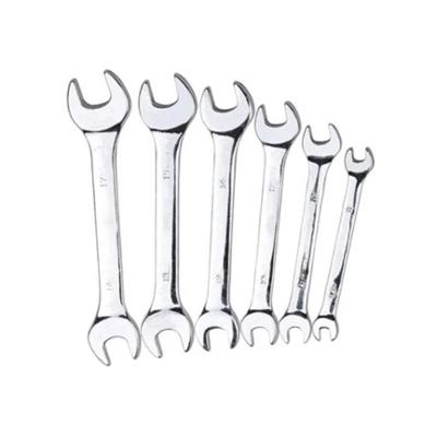 Jeu de 6 clés plates de 6 à 17 mm pour outillage de bâtiment et bricolage