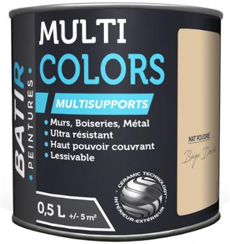 BATIR Multicolors Peinture Multisupports Mat Poudré 0.5L
