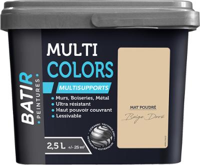 BATIR Multicolors Peinture Multisupports Mat Poudré 2.5L