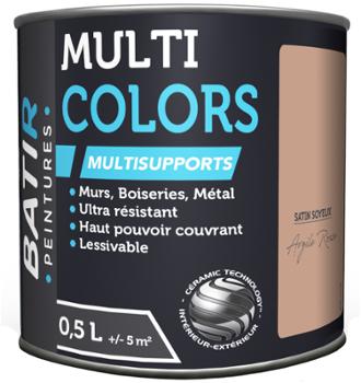 BATIR Multicolors Peinture Multisupports Satin Soyeux 0.5L