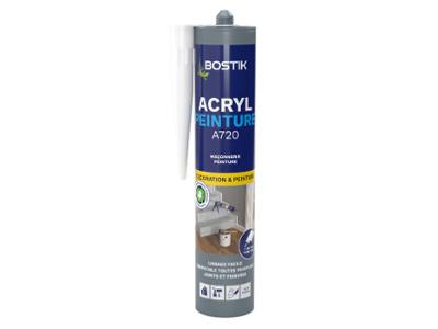 Mastic d'Étanchéité Acryl Peinture A720 Blanc Cartouche de 310 ml