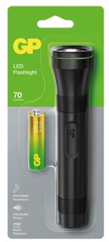 Lampe de Poche LED GP Everyday C107 70 Lumens + 2 Piles AA