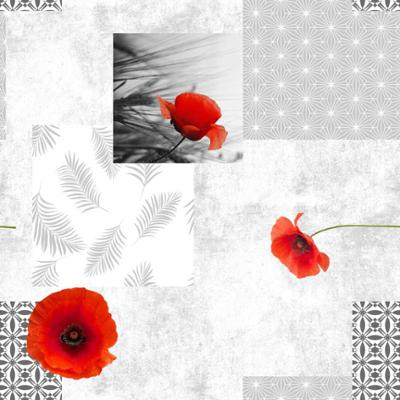 Nappe Polyester 140 x 240 cm Pavot Sur Cintre