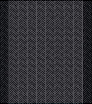 Tapis de Passage Herringbone Pattern Black 0.66 x 15 m