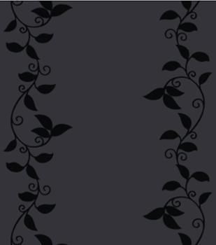 Tapis de passage gris motif abstrait branche 0.66 x 15 m pour couloir