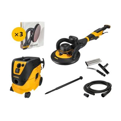 Pack ponceuse Mirka Leros-S Premium pour grandes surfaces avec aspirateur professionnel 1230L AFC