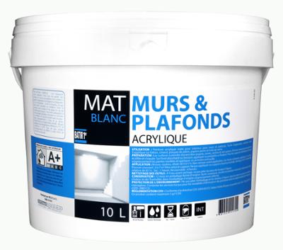 Batir 1er Mur & Plafond Mat Acrylique