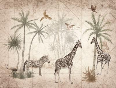 ML1501 Papier Peint Panoramique Animal Jungle 371 x 280 cm