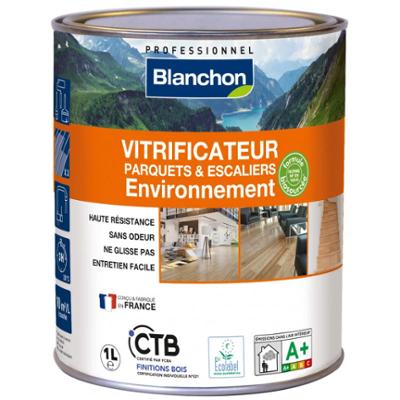 Bidon de Vitrificateur Parquet Environnement Biosourcé Ultra Mat 1L pour la protection et finition écologique du bois.