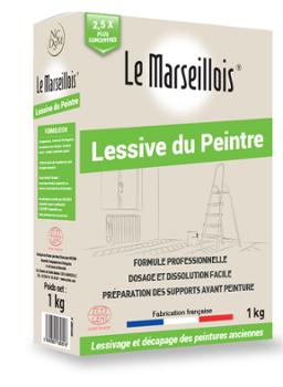 Lessive du Peintre Lessivage des Peintures 1 kg, produit d'entretien multi-services pour nettoyer et dégraisser les surfaces.