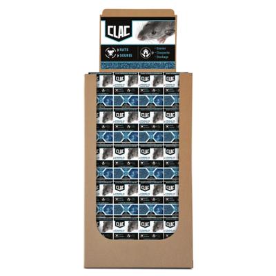 Box 120 Boites - Clac Raticide en Grain Espèces Résistantes Rats et Souris 150g TP14