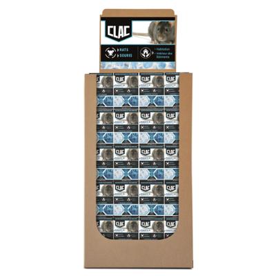 Box 120 Boites - Clac Raticide Pâtes Huilées Espèces Résistantes Rats et Souris 150g TP14