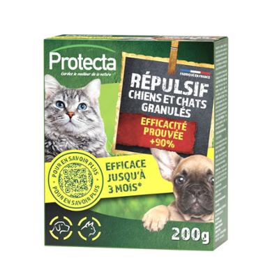 Répulsif Chiens et Chats Granulés 200g Biocide TP18 pour la protection du jardin
