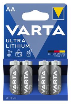 Pack de 4 piles Ultra Lithium AA longue durée