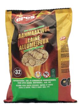 Allume Feu Laine de Bois Sachet de 32