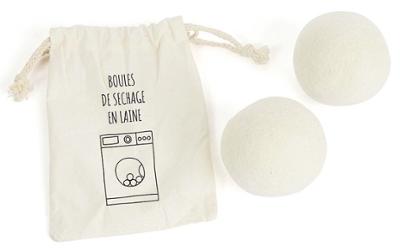 Balles de Séchage en Laine x2 Avec Sac Coton