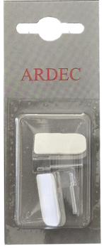  Supports Adhésifs Plastique Transparent Blister de 2