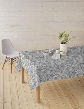 Nappe en tissu enduit Casopiea grise, laize de 140 cm, vendue en rouleau de 20 mètres