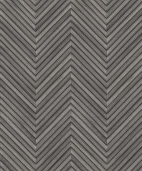 33380 - Papier Peint Intissé Effet Bois Chevrons Gris