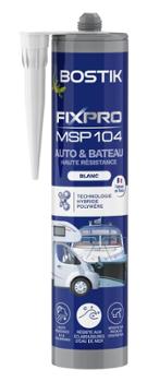 Colle de Fixation MSP 104 pour Auto et Bateau Blanc 290 ml