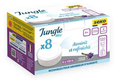 Recharges Absorbeur Jungle Mini Galet Lavande 100 g (x8)