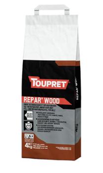 Répar'Wood Enduit Réparation et Rebouchage Bois en Poudre Sac 4 kg