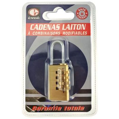 Cadenas Laiton à Combinaison 4 Chiffres