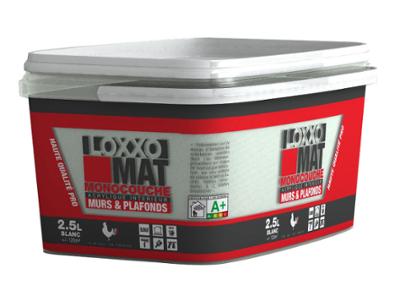 Peinture Acrylique Mate Monocouche Murs & Plafonds 2.5 L