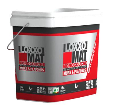Peinture Acrylique Mate Monocouche Murs & Plafonds Blanc 6 L