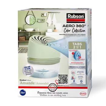 Absorbeur d'humidité Aéro 360 vert amande, conçu pour pastilles, avec système de circulation d'air 360°.