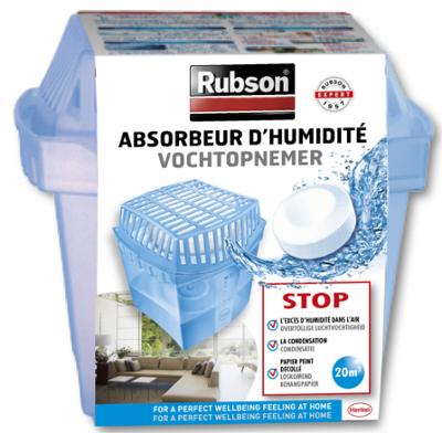 Absorbeur d'humidité Basic pour 20m² avec 1 recharge Tabs 450g
