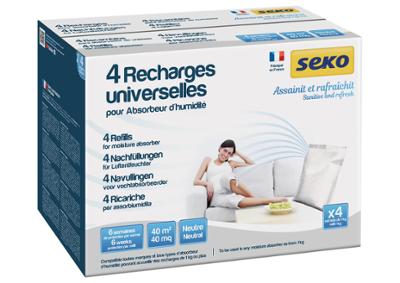 Recharges Universelles Neutre Sous Gaine de 1 kg Lot de 4