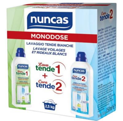 Kit de Lavage Voilages et Rideaux Blancs Monodose 2en1