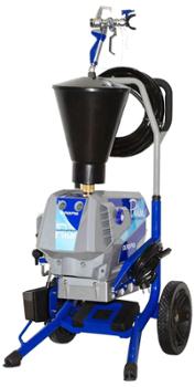 Pompe à membrane hydraulique Airless Pulse 220 Bars pour pulvérisation professionnelle de peinture et enduit sur chantier.