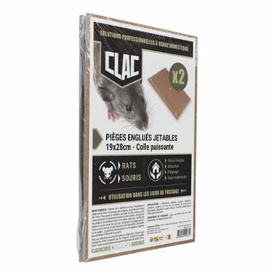 Pièges Englués Jetables Rats & Souris 19 x 28 cm Lot de 2