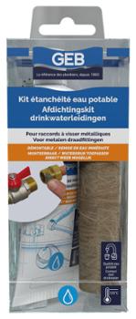 Kit Étanchéité Eau Potable + Filasse Pâte Joint 50 ml + Filasse 20 g