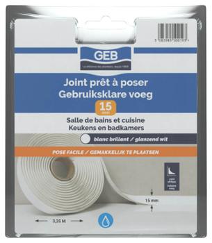 Joint Étanchéité Prêt à Poser 3.35 m Blanc