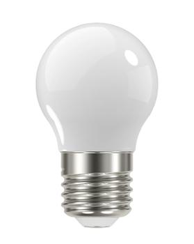 Ampoule LED E27 Opaque Poire Classique 2.1W 250 lm Blanc Chaud, pour une lumière douce et diffuse.