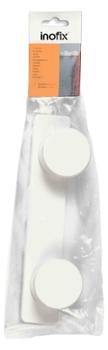 Portemanteau Double Plastique Blanc en Sachet Accrochable
