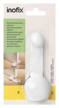 Butée Arrêt de Porte Rotatif Adhésif Blanc Ø40 mm