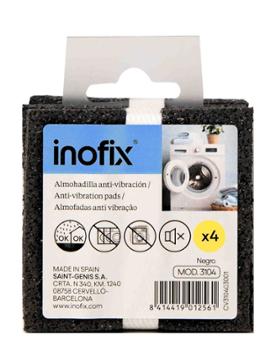 Coussins Anti-Vibrations Noirs Lot de 4