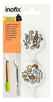 Crochet Adhésif Rond x2 Décor Cuisine 