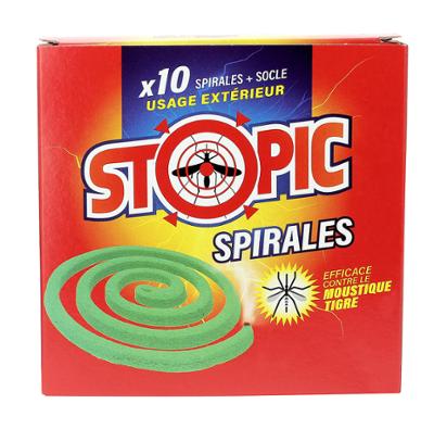 Spirales Anti-Moustiques Lot de 10 + Socle TP18