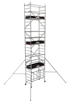 Échafaudage Roulant Pliant Alu RUNNER - Hauteur de Travail 6.60 m