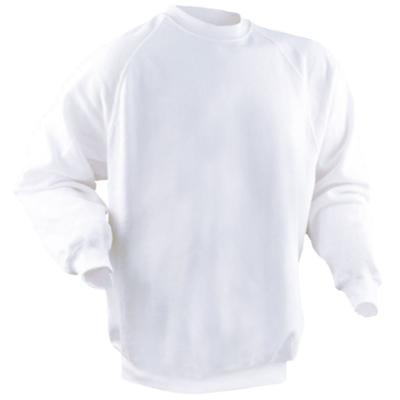 Sweat-Shirt Col Rond Emballé Blanc