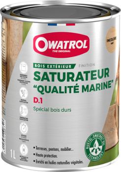 Saturateur bois D.1 Qualité Marine pour bois exotiques extérieur, protège contre les UV et l'eau salée.