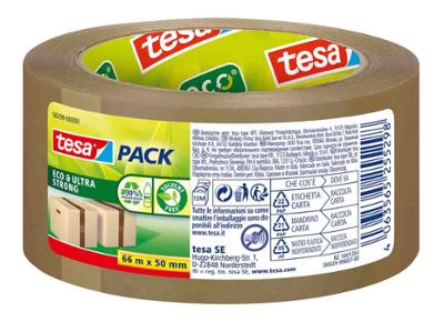 Adhésif d'emballage transparent Eco & Ultra Strong sur rouleau de 66 mètres x 50 mm pour cartons